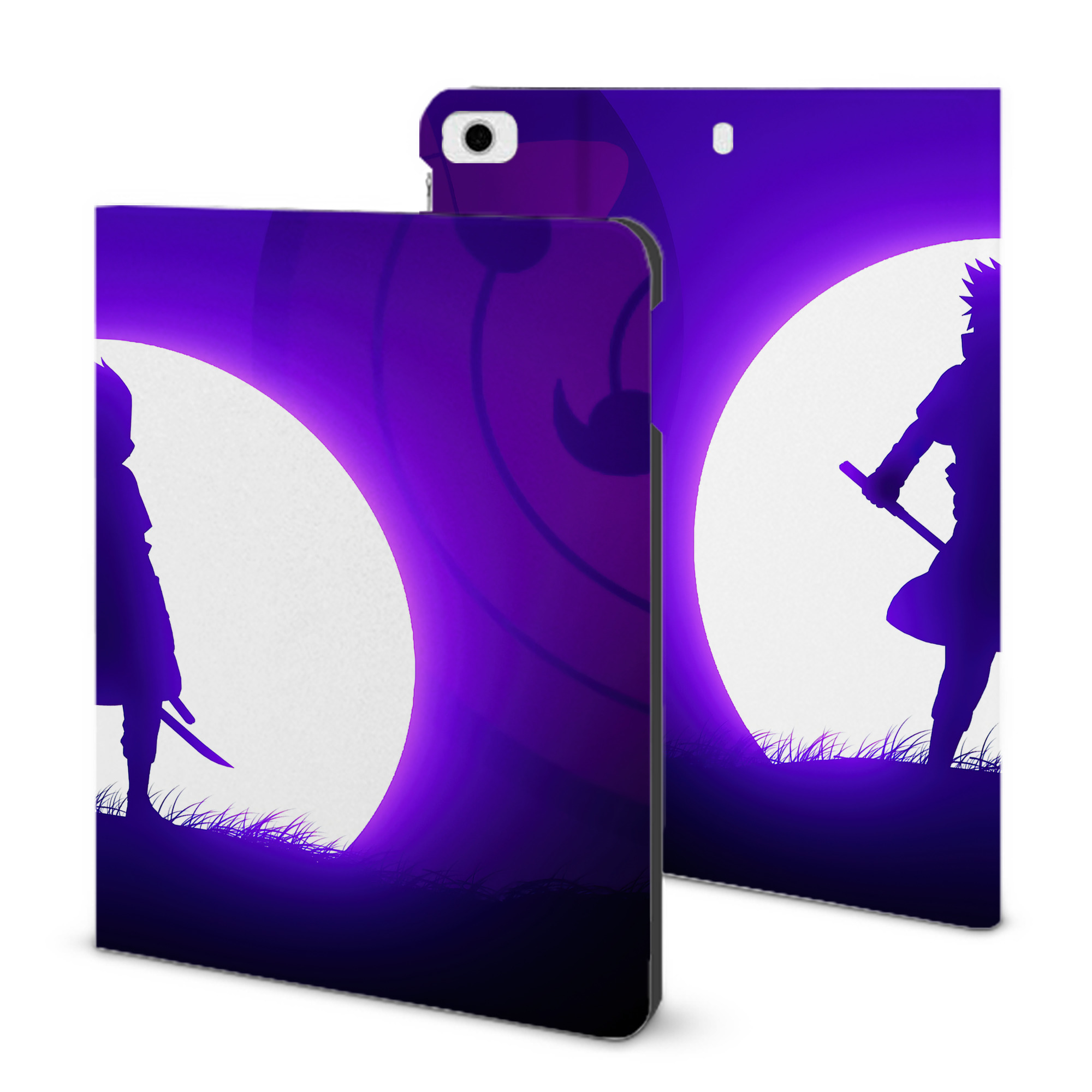（画像用） NARUTO -ナルト- NARUTO -ナルト- 疾風伝 IPad ケース ブック型 PUレザー TPU 耐衝撃 軽量 薄型 ペン収納なし 全面保護 IPad 各モデル対応
